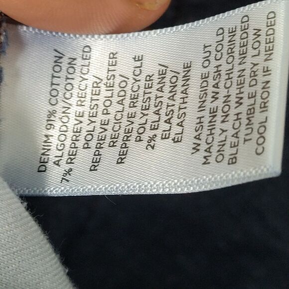 LOFT Womens Size 14 Blue Solid Curvy Skinny Jeans - Picture 7 of 11